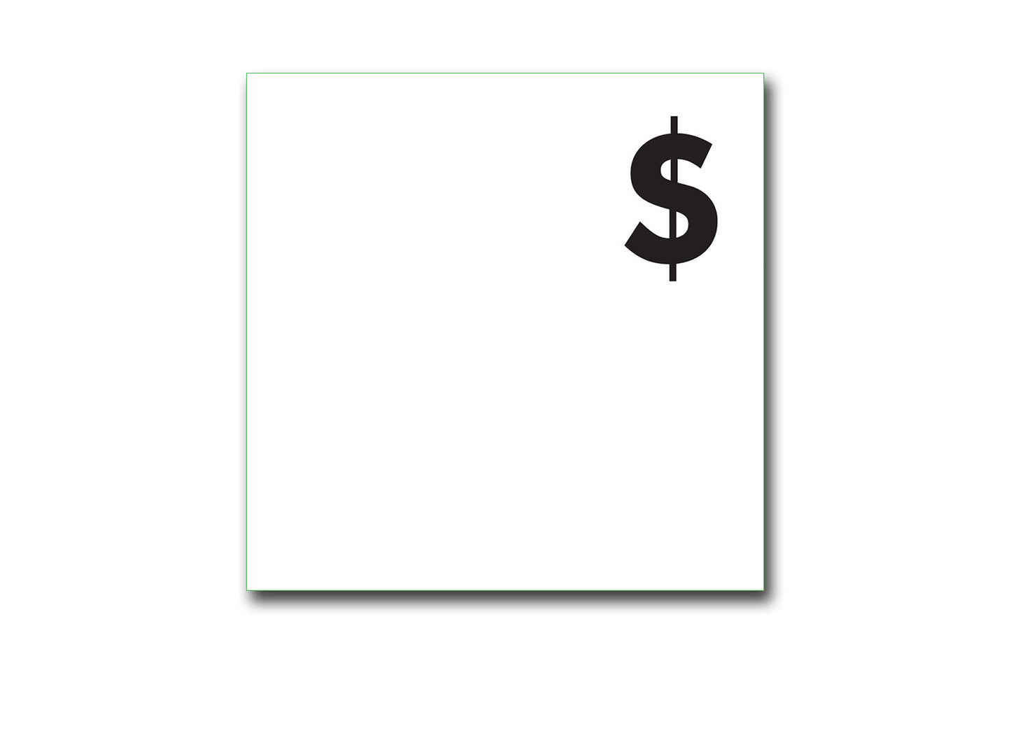 DWOV20E - English $ decal