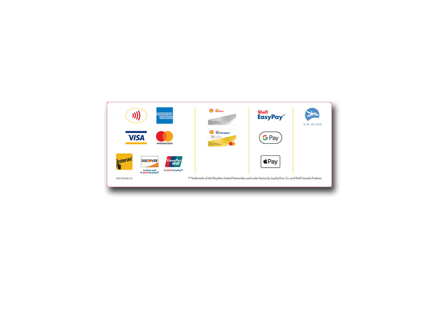 SH111339-NA-C-E Contactless- Pump Payment Decal