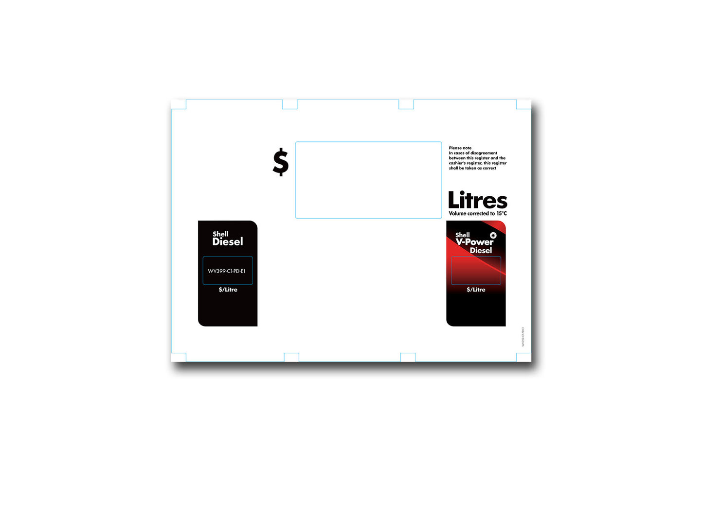 WV399-C1-PD-E1 - Price Display Decal