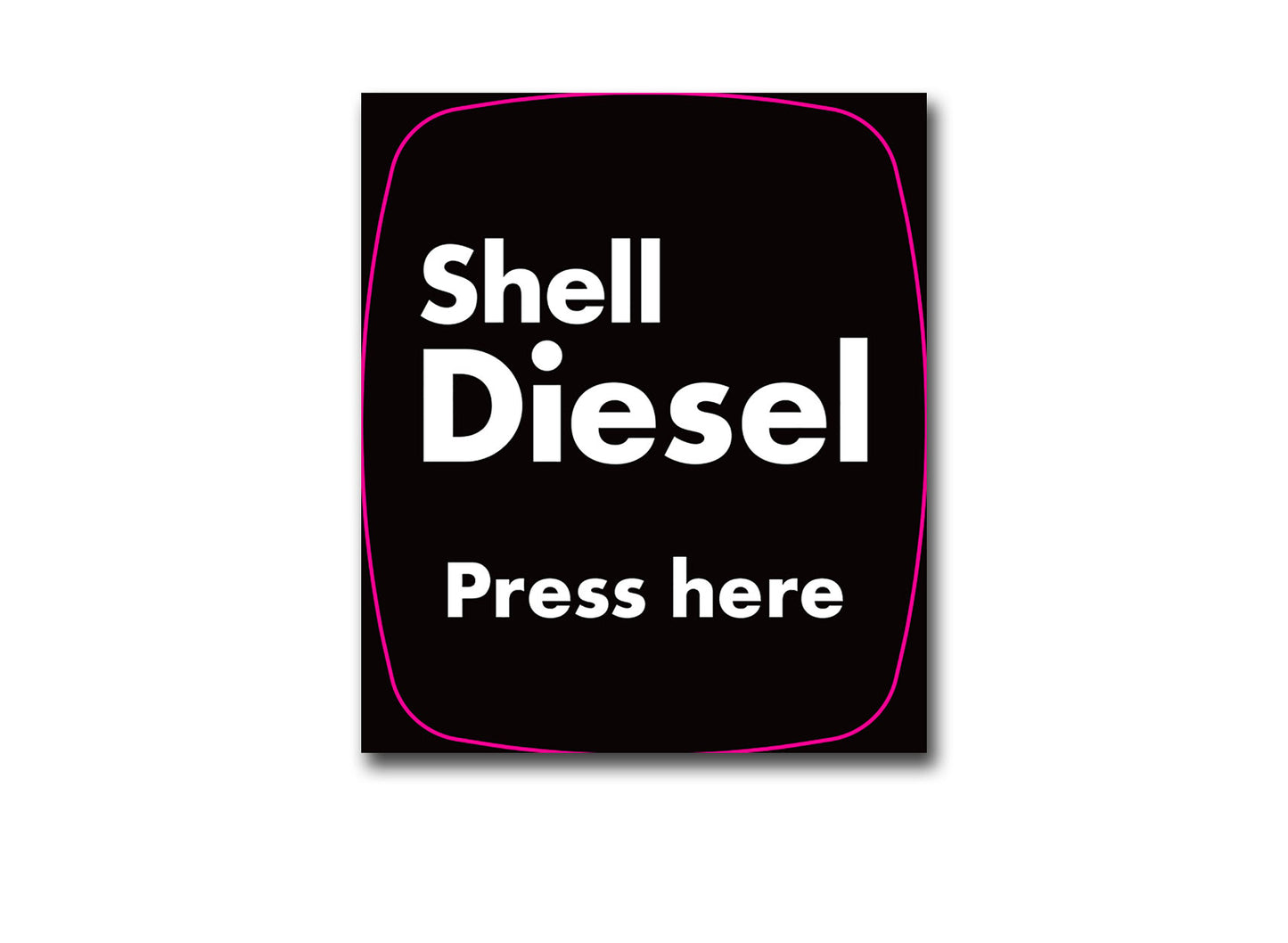 DUV23E - Diesel Push Button Decal