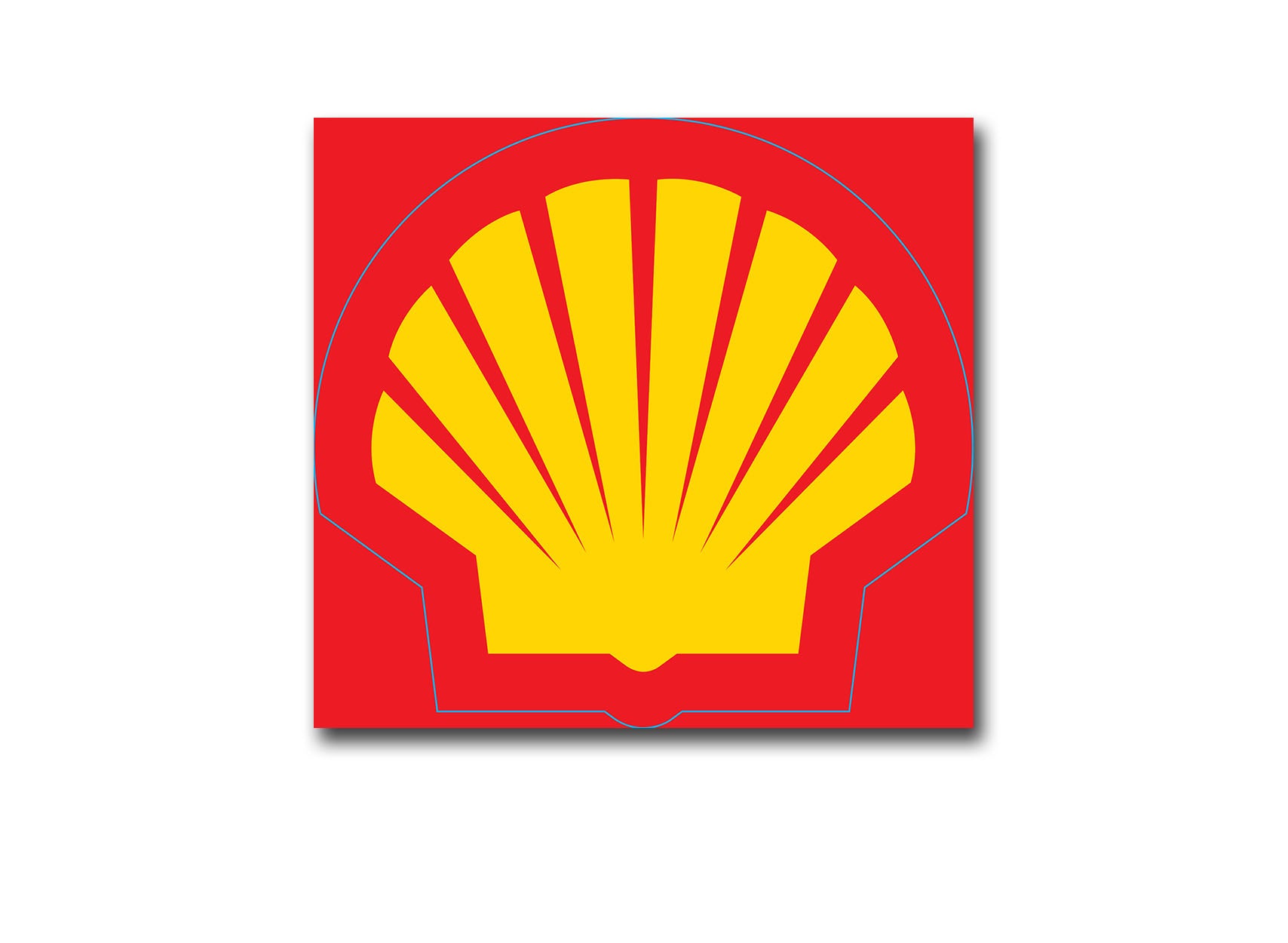 Shell Fuel Merch BRVI04 - Shell logo decal – Shell Fuel Decals
