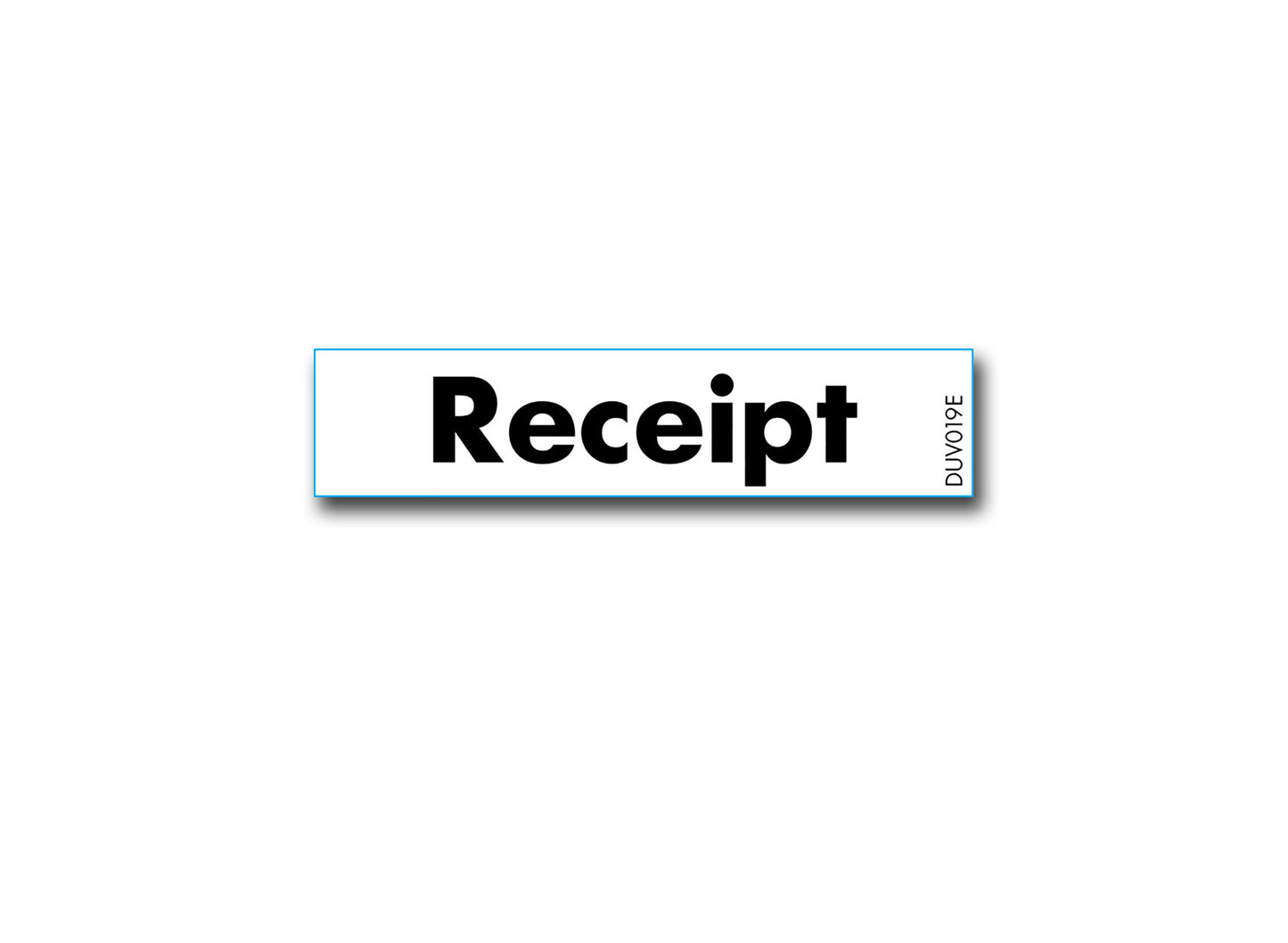 DUV019E - Receipt decal