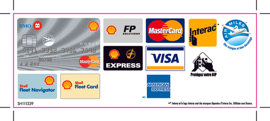 SH111338-21 - Pump Decal Debit/Credit Card